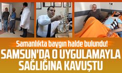 Samanlıkta baygın halde bulundu! Samsun'da o uygulamayla sağlığına kavuştu