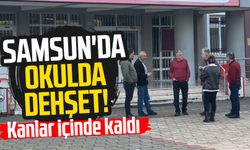 Samsun'da annesiyle kayda gittiği okulda dehşet yaşattı!