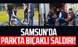 Samsun'da parkta bıçaklı saldırı!