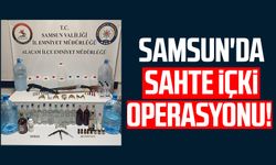 Samsun'da sahte içki operasyonu!