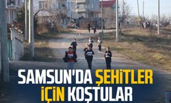 Samsun'da şehitler için koştular