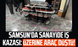 Samsun'da sanayide iş kazası: Üzerine araç düştü!