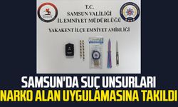 Samsun'da suç unsurları Narko Alan uygulamasına takıldı