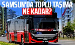 Samsun'da toplu taşıma ne kadar?