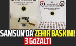 Samsun İlkadım'da zehir baskını! 3 gözaltı