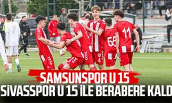 Samsunspor U 15, Sivasspor U 15 ile berabere kaldı