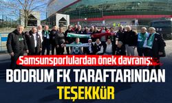 Samsunsporlulardan önek davranış: Bodrum FK taraftarından teşekkür