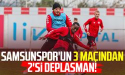 Samsunspor'un 3 maçından 2'si deplasman!