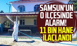 Samsun'un o ilçesine alarm! 11 bin hane ilaçlandı