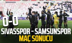 Sivasspor - Samsunspor maç sonucu