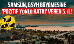 TÜİK açıkladı: Samsun, GSYH büyümesine 'pozitif yönlü katkı' veren 5. il!