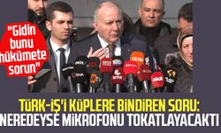 Türk-İş'i küplere bindiren soru: Neredeyse mikrofonu tokatlayacaktı