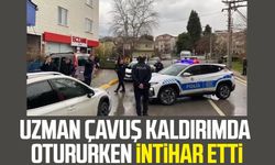 Uzman çavuş kaldırımda otururken intihar etti!