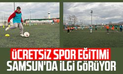 Ücretsiz spor eğitimi Samsun'da ilgi görüyor