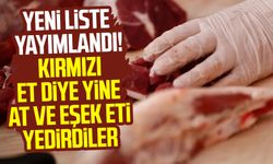 Yeni liste yayımlandı! Kırmızı et diye yine at ve eşek eti yedirdiler