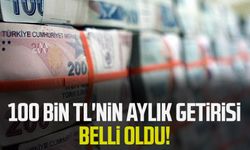 100 bin TL'nin aylık getirisi belli oldu!