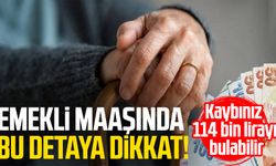 Emekli maaşında bu detaya dikkat!