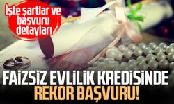 Faizsiz evlilik kredisinde rekor başvuru!