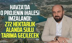 Havza’da o projenin ihalesi imzalandı