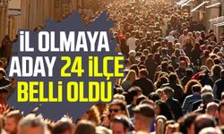 İl olmaya aday 24 ilçe belli oldu