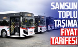 İşte Samsun toplu taşıma fiyat tarifesi