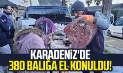 Karadeniz'de 380 balığa el konuldu!