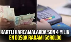 Kartlı harcamalarda son 4 yılın en düşük rakamı görüldü