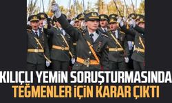 Kılıçlı yemin soruşturmasında teğmenler için karar çıktı