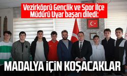 Vezirköprü Gençlik ve Spor İlçe Müdürü Mehmet Uyar sporculara başarı diledi