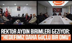 Rektör Fatma Aydın birimleri geziyor: “Hedefimiz daha güçlü bir OMÜ”