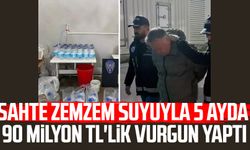 Sahte zemzem suyuyla 5 ayda 90 milyon TL'lik vurgun yaptı