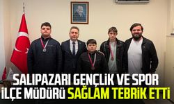 Salıpazarı Gençlik ve Spor İlçe Müdürü Fatih Sağlam tebrik etti