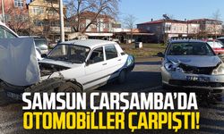 Samsun Çarşamba'da kaza: İki otomobil çarpıştı!