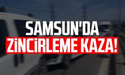 Samsun Çarşamba'da zincirleme kaza!