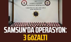 Samsun İlkadım'da operasyon: 3 gözaltı