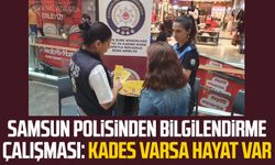 Samsun polisinden bilgilendirme çalışması: KADES varsa hayat var