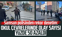 Samsun polisinden rekor denetim: Okul çevrelerinde olay sayısı yüzde 50 azaldı