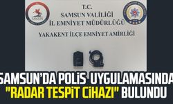Samsun Yakakent'te polis uygulamasında "radar tespit cihazı" bulundu
