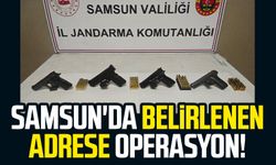 Samsun'da belirlenen adrese operasyon!