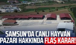 Samsun'da canlı hayvan pazarı hakkında flaş karar!