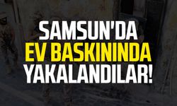 Samsun Bafra'da ev baskınında yakalandılar!