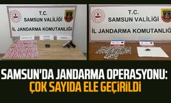 Samsun'da jandarma operasyonu: Çok sayıda ele geçirildi