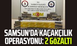 Samsun'da kaçakçılık operasyonu: 2 gözaltı