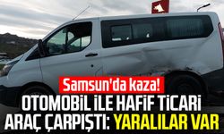 Samsun'da kaza! Otomobil ile hafif ticari araç çarpıştı: Yaralılar var