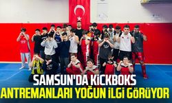 Samsun'da kickboks antremanları yoğun ilgi görüyor