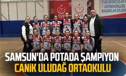 Samsun'da potada şampiyon Canik Uludağ Ortaokulu