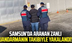 Samsun’da aranan zanlı jandarmanın takibiyle yakalandı!