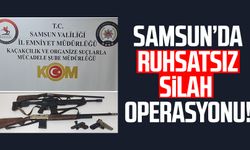 Samsun Salıpazarı'nda ruhsatsız silah operasyonu gerçekleştirildi