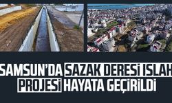 Samsun'da Sazak Deresi ıslah projesi hayata geçirildi
