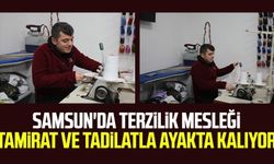 Samsun'da terzilik mesleği tamirat ve tadilatla ayakta kalıyor